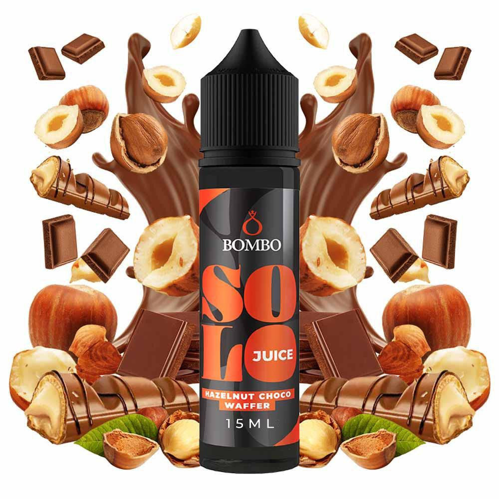 Bombo Solo Juice Hazelnut Choco Wafer Flavor Shot 15/60ml