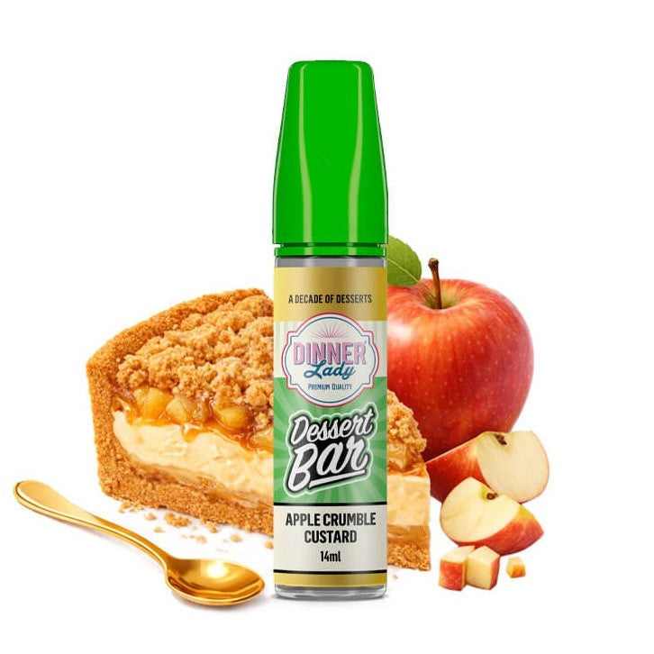 Dinner Lady Dessert Bar Apple Crumble Custard Flavor Shot 14/60ml