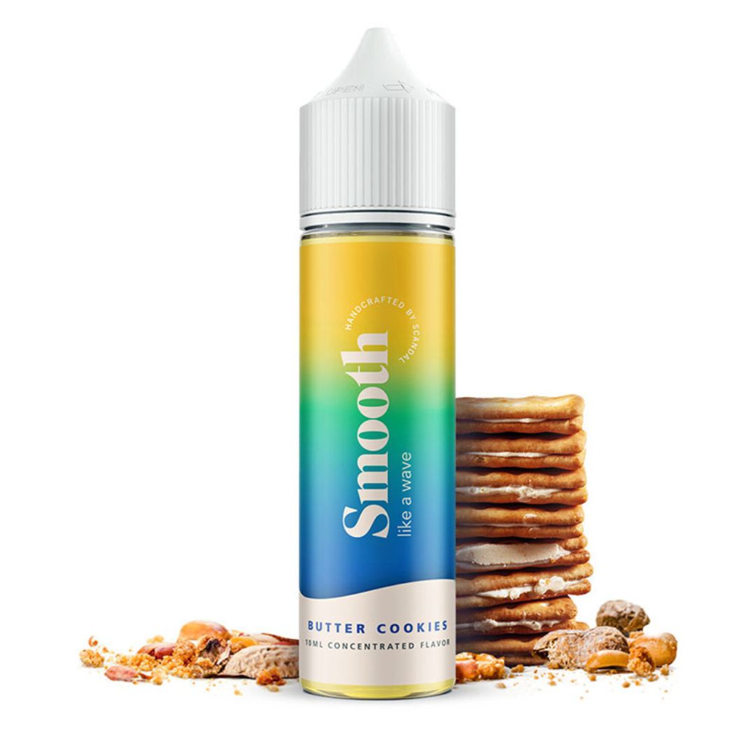 Smooth by Scandal Butter Cookies Flavor Shot 10/60ml – μπισκότο βουτύρου και φιστίκι
