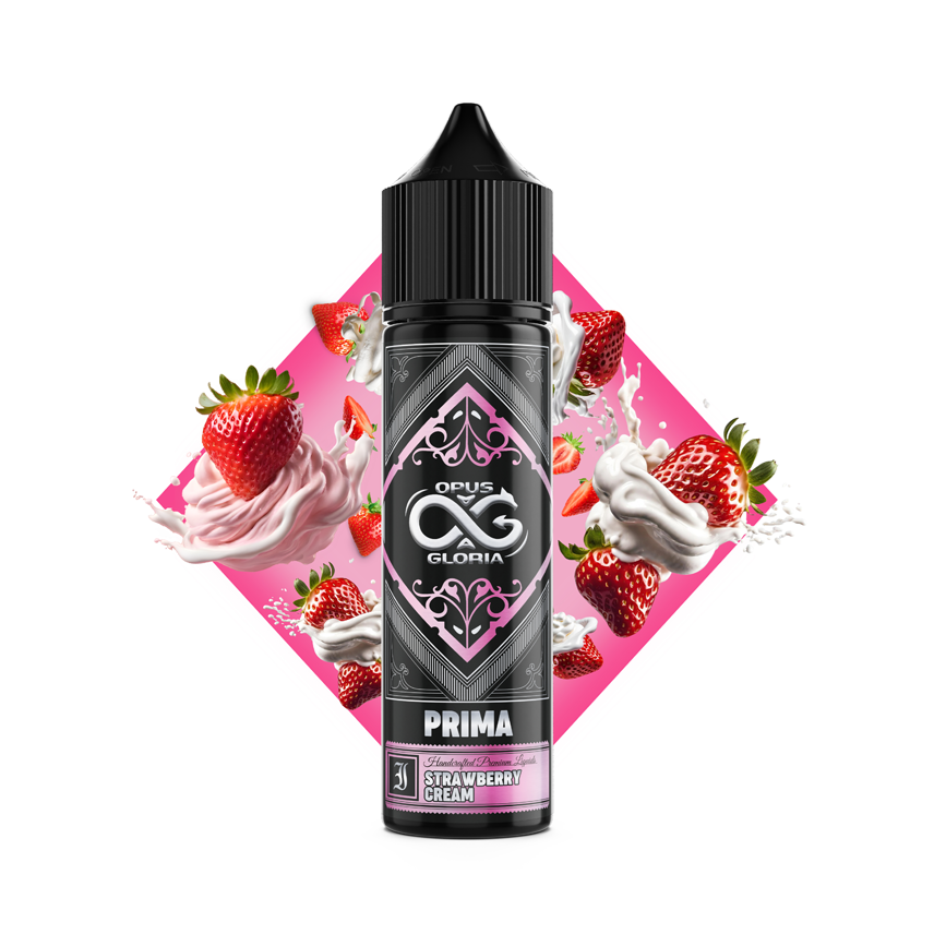 Opus Gloria Prima Strawberry Cream Flavor Shot 12/60ml