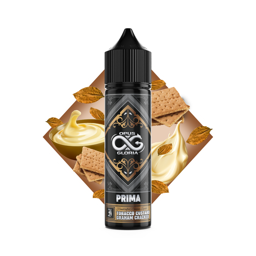 Opus Gloria Prima Tobacco Custard Graham Cracker Flavor Shot 12/60ml