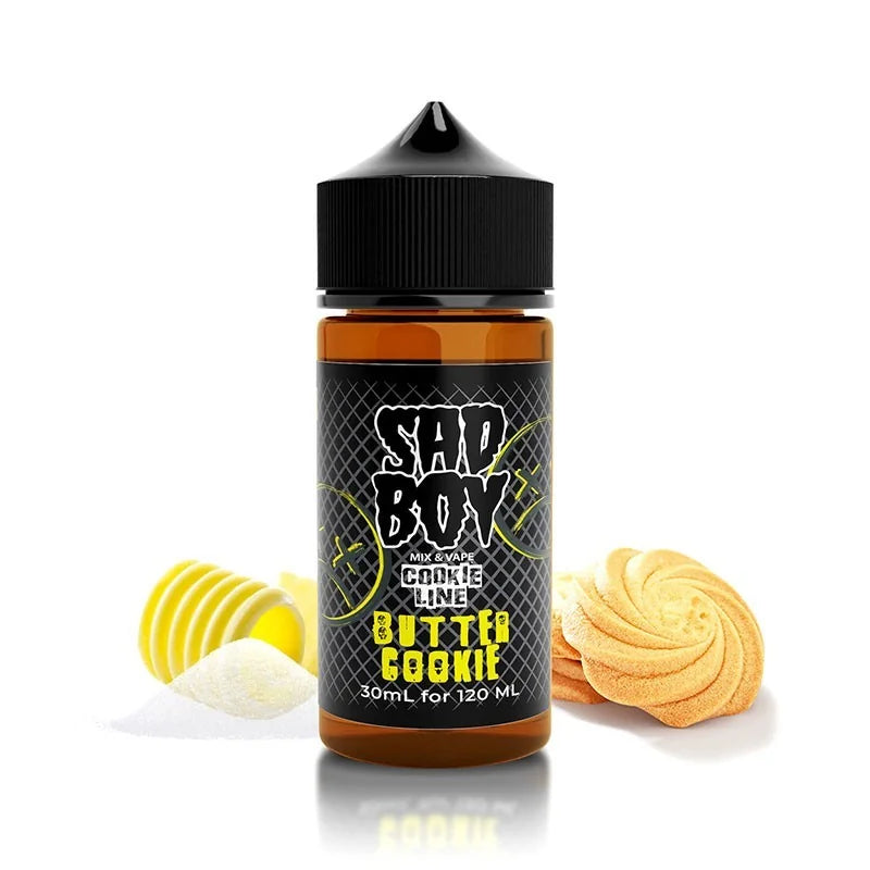 SADBOY Butter Cookie Flavor Shot 30/120ml – μπισκότο, καστανό βούτυρο και λεμόνι