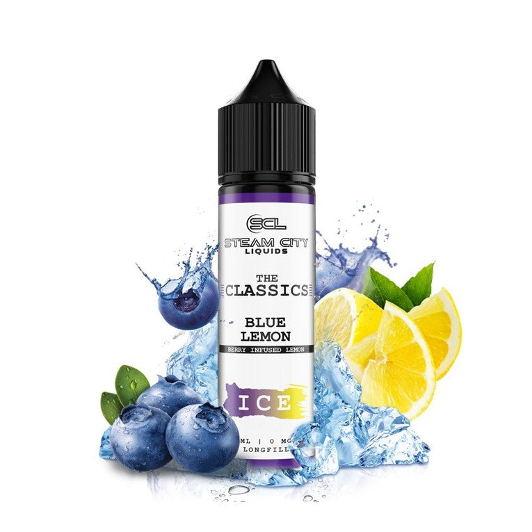 Steam City The Classics Blue Lemon Ice Flavor Shot 10/60ml – blue raspberry, λεμόνι και πάγος