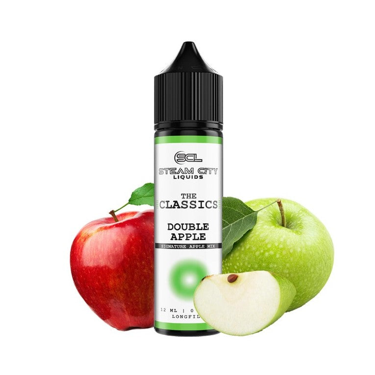 Steam City The Classics Double Apple Flavor Shot 10/60ml – κόκκινο και πράσινο μήλο