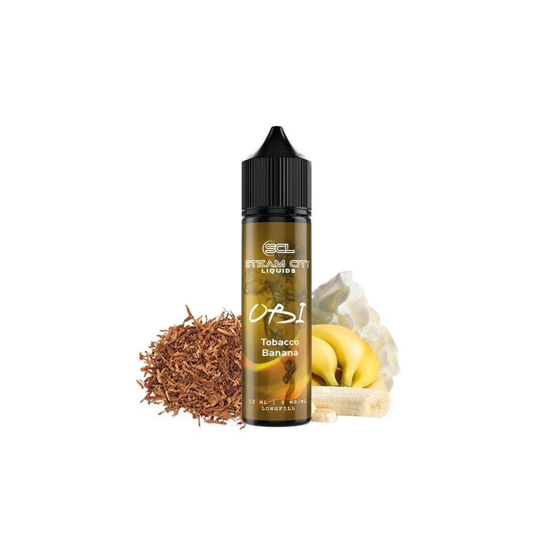 Steam City OBI Tobacco Banana Flavor Shot 10/60ml – μπανάνα, βανίλια και ξανθός καπνός