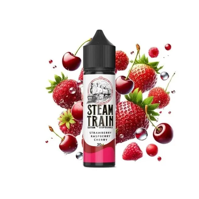 Steam Train Disposable Edition Strawberry Raspberry Cherry Flavor Shot 20/60ml