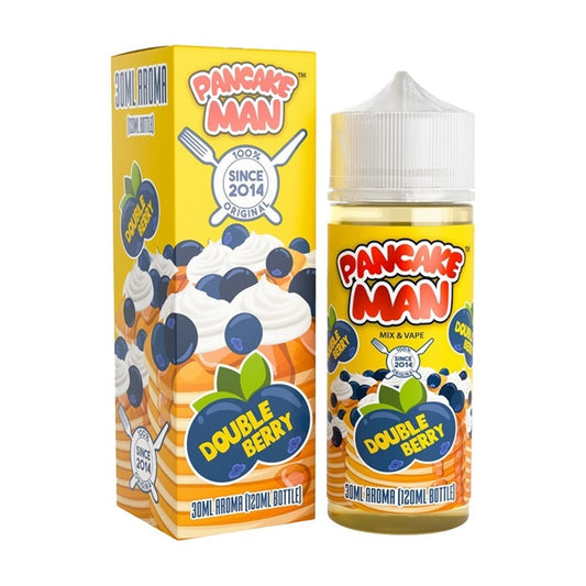 Pancake Man Double Berry Flavor Shot 30/120ml – αφράτη τηγανίτα με φράουλα και μύρτιλο