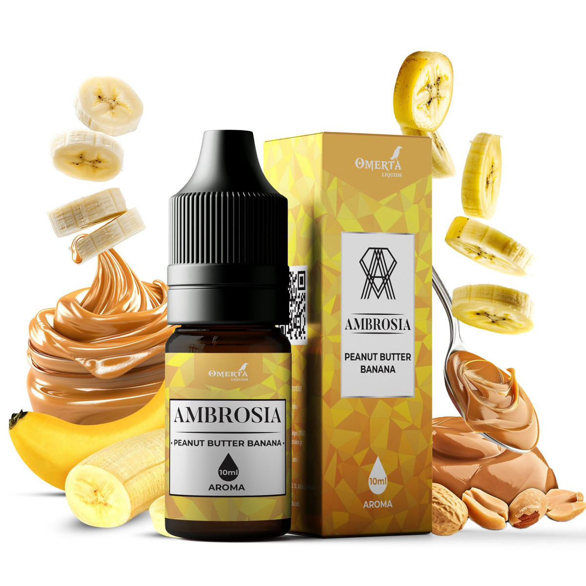 Omerta Ambrosia Peanut Butter Banana Συμπυκνωμένο Άρωμα 10ml