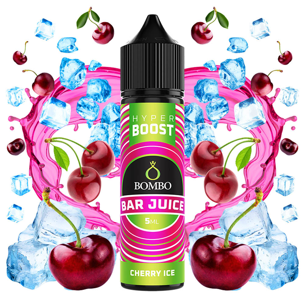 Bombo Bar Juice Hyper Boost Cherry Ice Flavor Shot 5/60ml