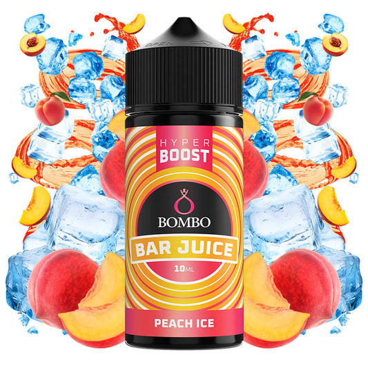 Bombo Bar Juice Hyper Boost Peach Ice Flavor Shot 10/120ml