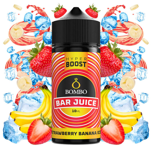 Bombo Bar Juice Hyper Boost Strawberry Banana Ice Flavor Shot 10/120ml
