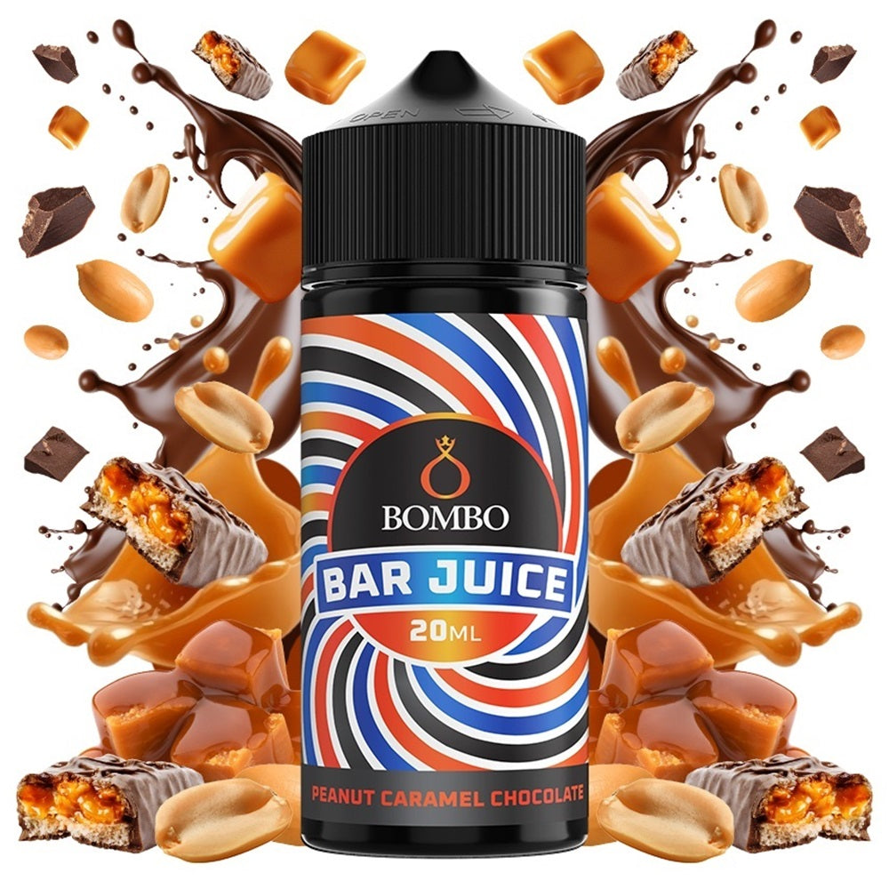 Bombo Bar Juice Peanut Caramel Chocolate Flavor Shot 20/120ml