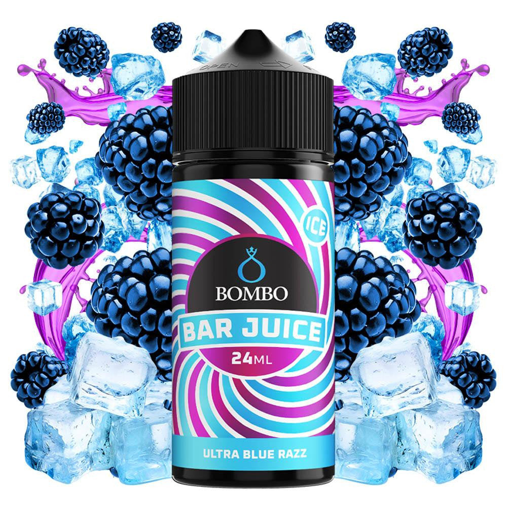 Bombo Bar Juice Ultra Blue Razz Flavor Shot 24/120ml
