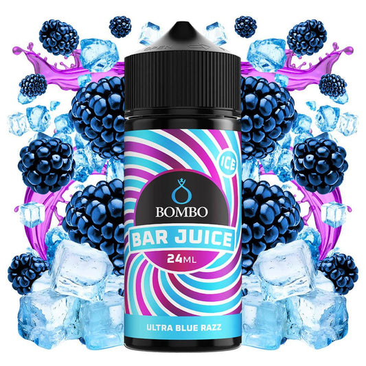 Bombo Bar Juice Ultra Blue Razz Flavor Shot 24/120ml