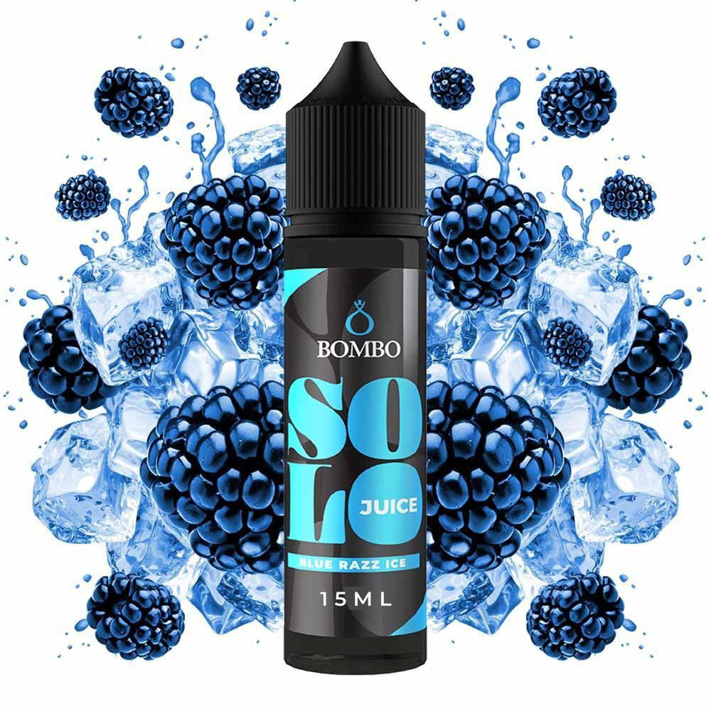 Bombo Solo Juice Blue Razz Ice Flavor Shot 15/60ml