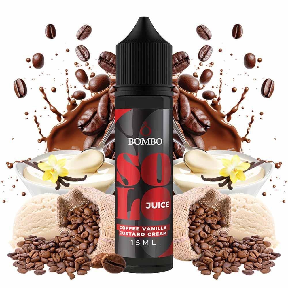 Bombo Solo Juice Coffee Vanilla Custard Cream Flavor Shot 15/60ml