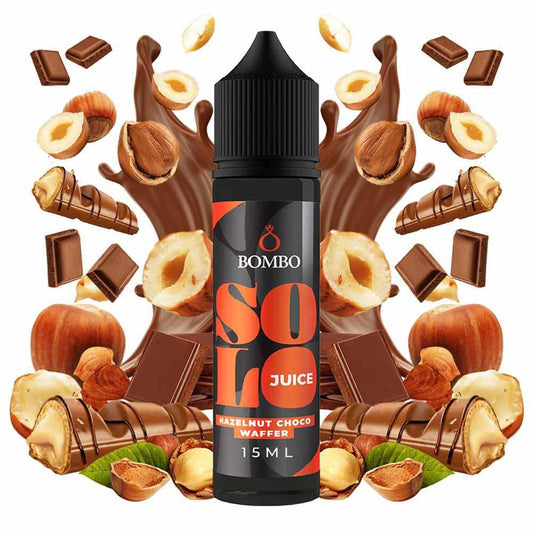 Bombo Solo Juice Hazelnut Choco Wafer Flavor Shot 15/60ml