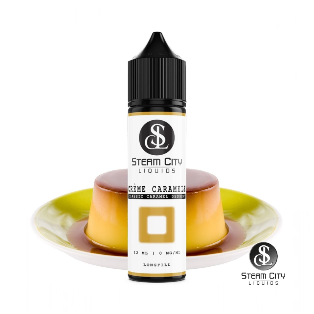 Steam City The Classics Creme Caramele Flavor Shot 10/60ml – κρέμα βανίλιας και καραμέλα