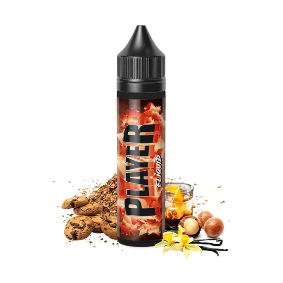 Eliquid France Player Flavor Shot 10/70ml με μπισκότα, macadamia και ρούμι