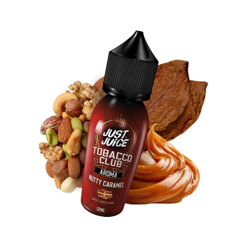 Just Juice Nutty Caramel Flavor Shot 12/60ml με καπνό, ξηρούς καρπούς και καραμέλα