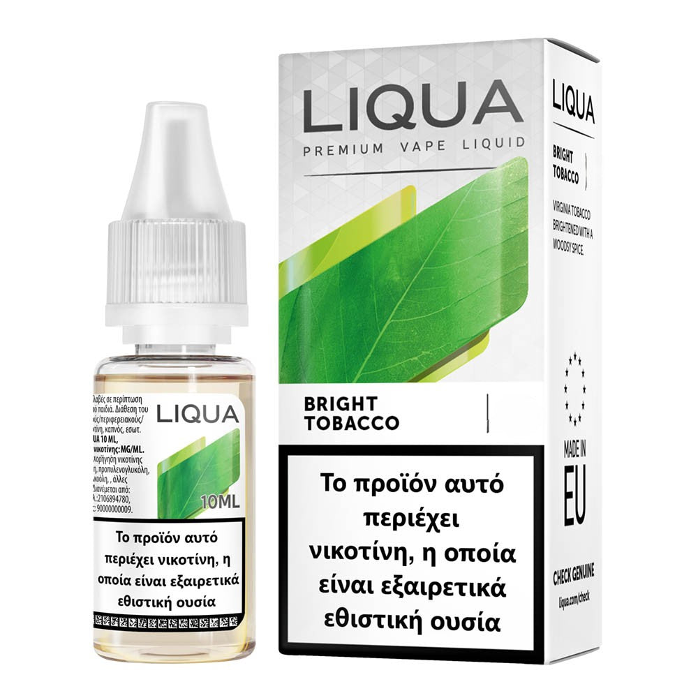 Liqua Bright Tobacco Έτοιμο Υγρό Αναπλήρωσης 10ml