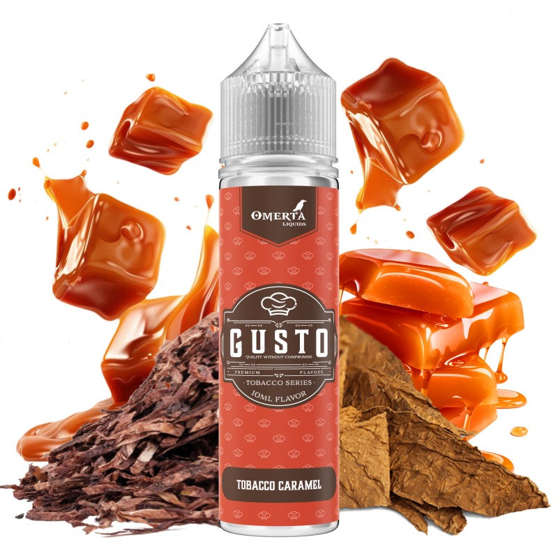 Omerta Gusto Tobacco Caramel Flavor Shot 10/60ml