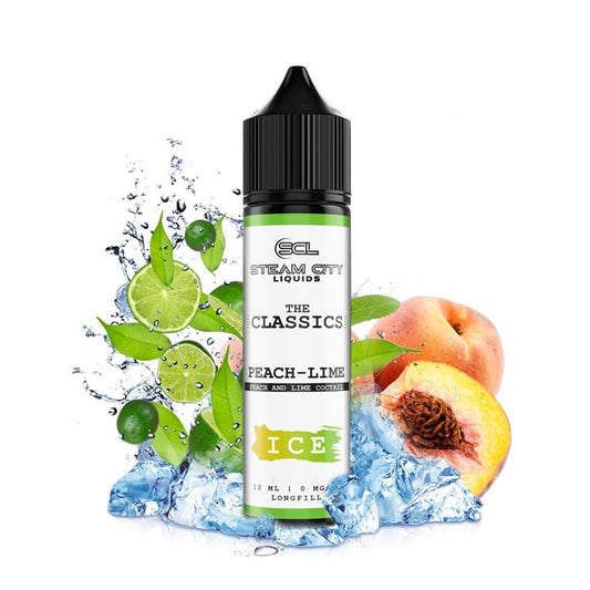 Steam City The Classics Peach Lime Ice Flavor Shot 10/60ml – ροδάκινο, lime και πάγος
