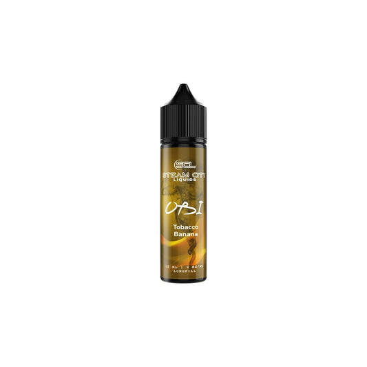Steam City OBI Tobacco Banana Flavor Shot 10/60ml – μπανάνα, βανίλια και ξανθός καπνός
