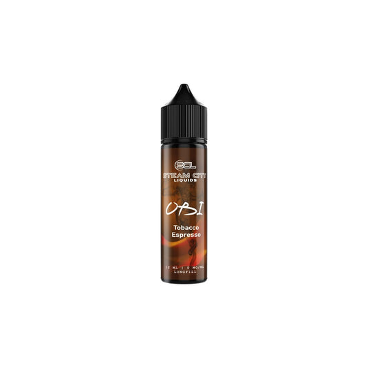 Steam City OBI Tobacco Espresso Flavor Shot 10/60ml – ξανθός καπνός, espresso και βανίλια