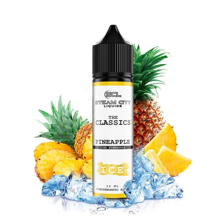 Steam City The Classics Pineapple Ice Flavor Shot 10/60ml – τροπικός ανανάς και πάγος