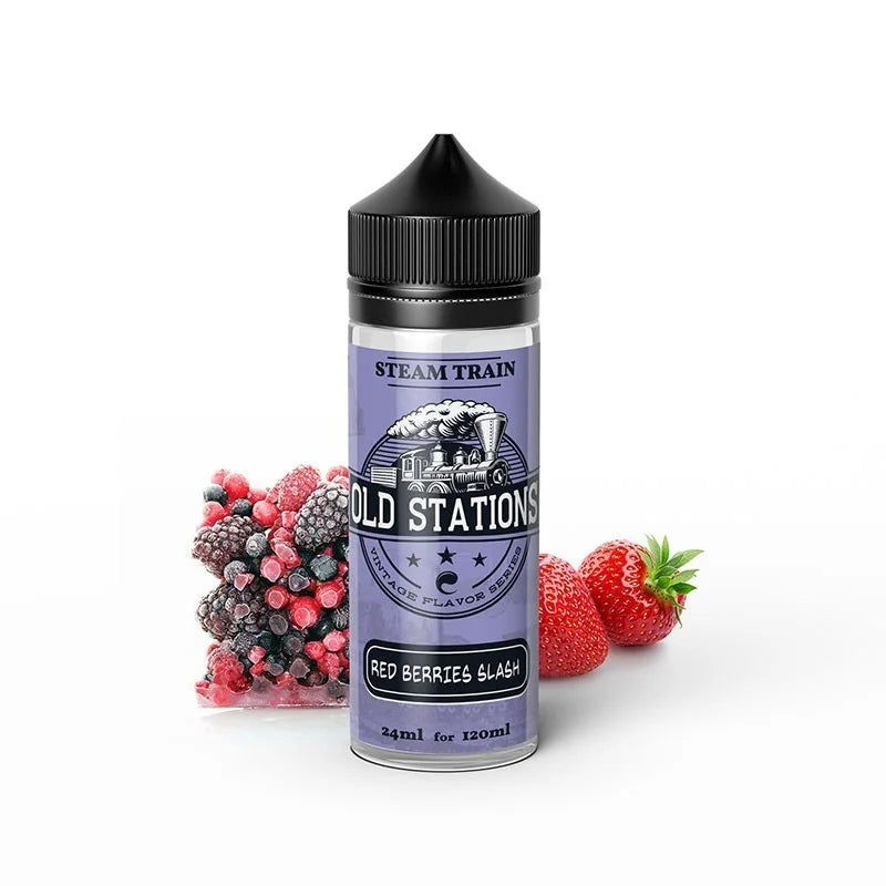 Steam Train Old Stations Red Berries Slash Flavor Shot 24/120ml