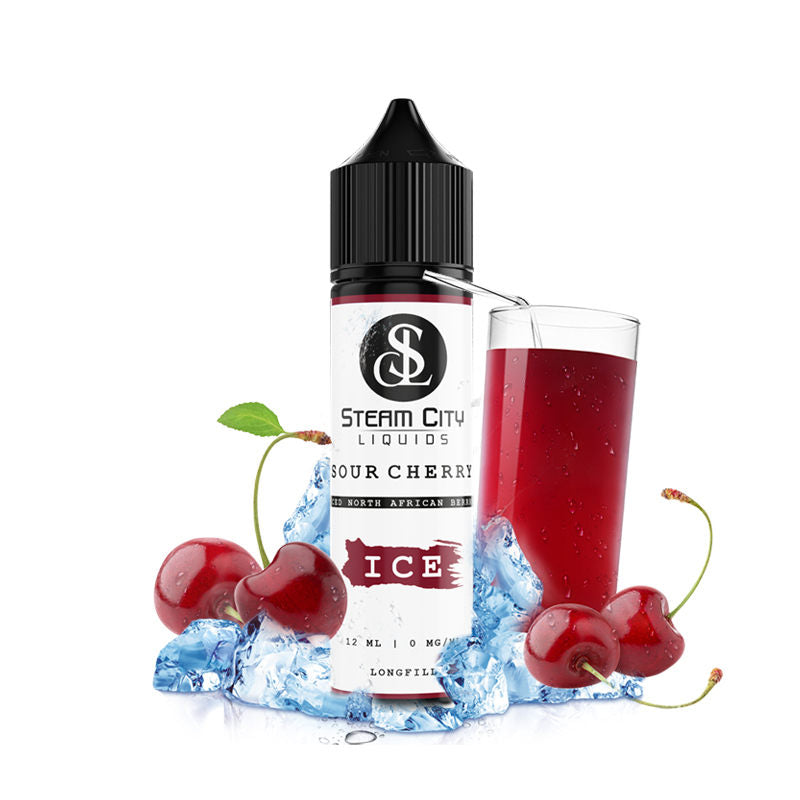 Steam City The Classics Sour Cherry Ice Flavor Shot 10/60ml – ώριμο βύσσινο και πάγος