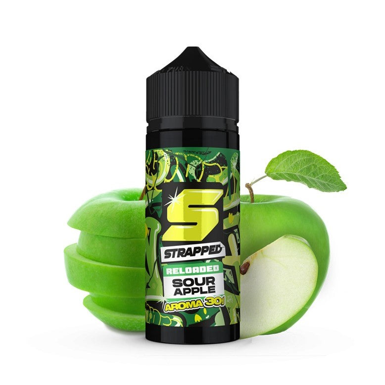 Strapped Reloaded Sour Apple Flavor Shot 24/120ml