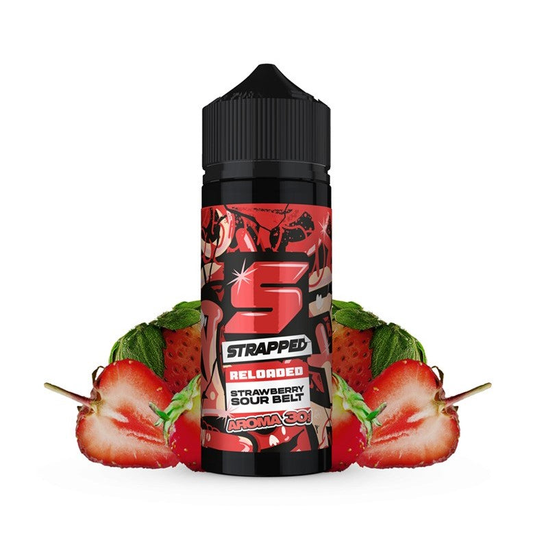 Strapped Reloaded Strawberry Sour Belt Flavor Shot 24/120ml
