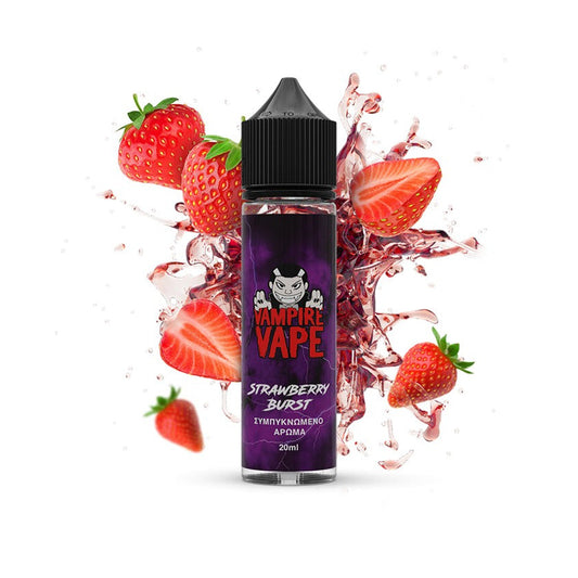 Vampire Vape Strawberry Burst Flavor Shot 20/60ml – gummy φράουλα και κρύσταλλοι ζάχαρης